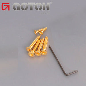 NEW Gotoh J510BO-4 Multi-Tonal Series 4-String Bass Bridge Brass Saddle - GOLD