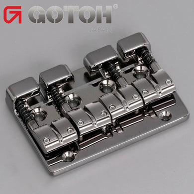 Gotoh J510BO-4 Multi-Tonal Series 4-String Bass Bridge Brass Saddle COSMO BLACK