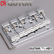 Load image into Gallery viewer, NEW Gotoh J510SJ-5 Quick Release 5-Strings Bass Bridge Multi Tonal Series CHROME