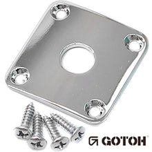 Load image into Gallery viewer, NEW Gotoh JCB-4 Les Paul Jack Plate for Les Paul Guitar - CHROME