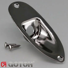 Load image into Gallery viewer, NEW Gotoh JCS-1 Stratocaster Jack Plate Fender Stratocaster Style - COSMO BLACK