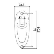 Load image into Gallery viewer, NEW Gotoh JCS-1 Stratocaster Jack Plate Fender Stratocaster Style - GOLD