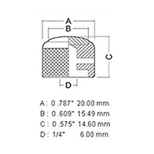 Load image into Gallery viewer, NEW (1) Q-Parts Guitar Knob Black Chrome with RED ABALONE SHELL on Dome KBD-0010