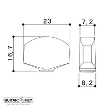Load image into Gallery viewer, NEW Gotoh SG301-M01 HAPM Adjustable Post Height Locking IVORY 3x3 - COSMO BLACK