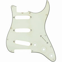 Carregar imagem no visualizador da galeria, RELIC 3-Ply Pickguard for Stratocaster/Strat® USA MIM SSS 11-Hole - MINT CREAM