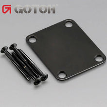 Load image into Gallery viewer, NEW Genuine Gotoh NBS-3 Neck Joint Plate w/ Matching Screws Fit Fender - BLACK