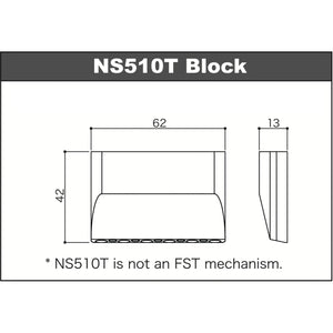 NEW Gotoh NS510T-FE1 Non-locking 2 Point Tremolo Bridge Narrow Spacing - CHROME