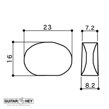 Load image into Gallery viewer, NEW Gotoh SG301-P2 MGTB L3+R3 Set Locking Tuners LARGE AMBER Buttons 3x3, BLACK