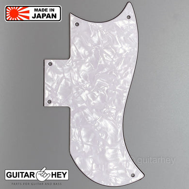NEW Small Pickguard for Gibson® SG® Standard - 3-Ply - WHITE PEARLOID
