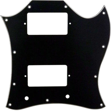 NEW Full Face Pickguard For Gibson SG Style Guitar 3-Ply, 11 Holes - BLACK