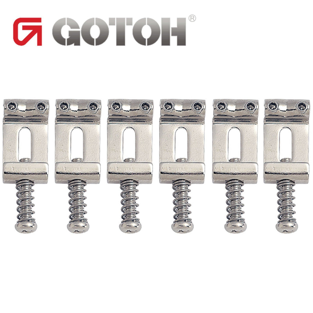 NEW Gotoh S108N Saddle SET Steel Strat / Tele 10.8mm x 20.5mm each - NICKEL