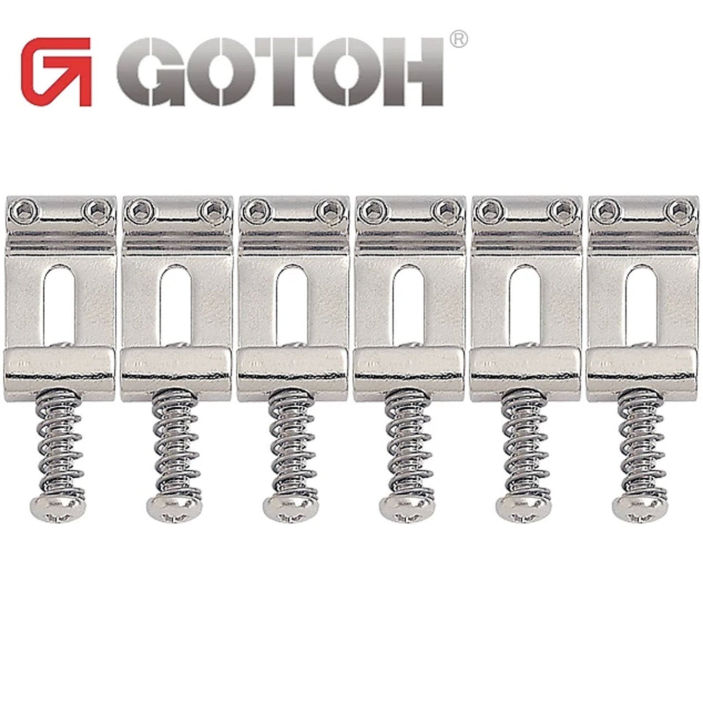 NEW Gotoh S188 Vintage Tremolo Bridge Saddles Set for Strat / Tele - NICKEL