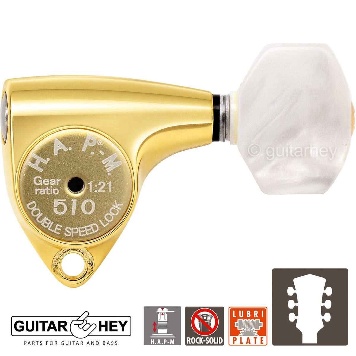 NEW Gotoh SGV510Z-P7 HAPM Locking Set L3+R3 Adjustable Height, 1:21, 3x3, GOLD