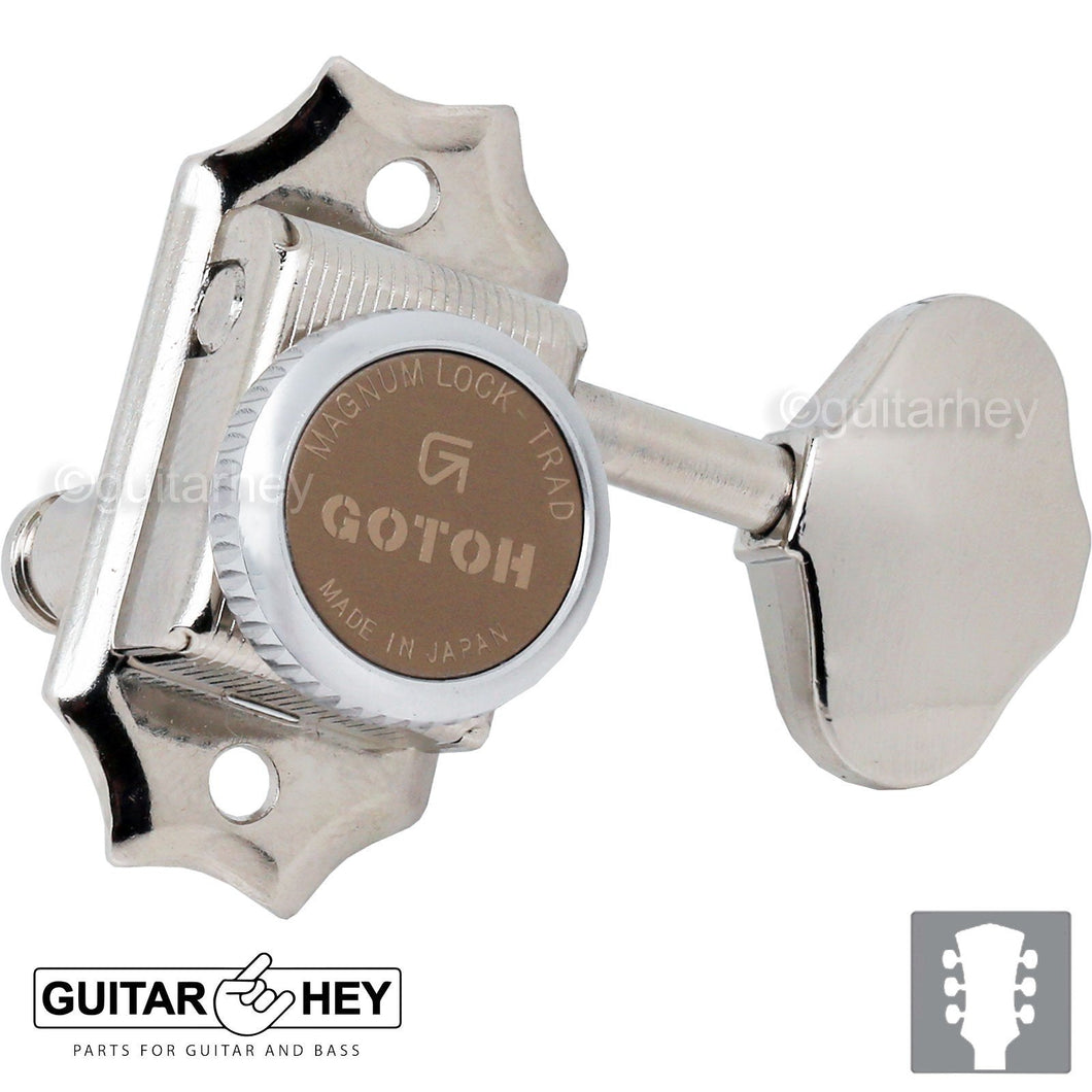 NEW Gotoh SD90-06M MGT Vintage Locking Tuners Keys for Gibson Style 3x3 - NICKEL