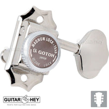 Load image into Gallery viewer, NEW Gotoh SD90-06M MGT Vintage Locking Tuners Keys for Gibson Style 3x3 - NICKEL