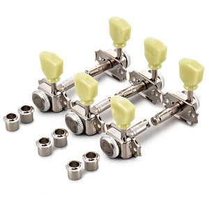 NEW Gotoh SD90-SL MGT MAGNUM LOCKING TRAD Tuner Keys L3+R3 Keystone 3x3 - NICKEL