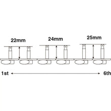 Load image into Gallery viewer, NEW Gotoh SD91-05M 6-In-Line Tuning Keys STAGGERED Height Posts - AGED NICKEL