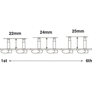NEW Gotoh SD91-05M 6-In-Line Tuning Keys STAGGERED Height Posts - AGED NICKEL