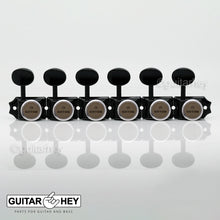 Load image into Gallery viewer, NEW Gotoh SD91-05M MGT Locking Tuners Set 6 in line STAGGERED w/ screws - BLACK