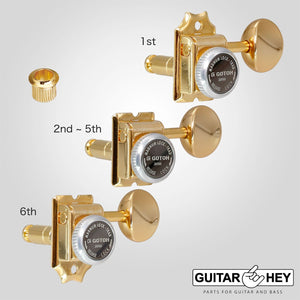 NEW Gotoh SD91-05M MGT Locking Tuners Set 6 in line STAGGERED w/ screws - GOLD