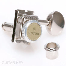 Load image into Gallery viewer, NEW Gotoh SD91-05M MGT Locking Tuners Set 6 in line STAGGERED w/ screws - NICKEL