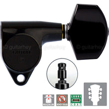 Load image into Gallery viewer, NEW Gotoh SG301-01 MG Magnum Locking Tuners L3+R3 Set Machine Heads 3x3 - BLACK