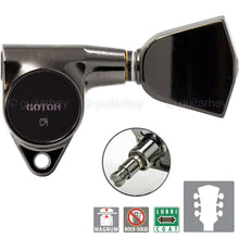 Load image into Gallery viewer, NEW Gotoh SG301-04 MG MAGNUM LOCK Locking Tuners Keystone keys 3X3 - COSMO BLACK