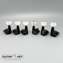 Load image into Gallery viewer, NEW Gotoh SG301-05P1 MGTB L3+R3 Set Locking Tuners OVAL PEARL Buttons 3x3, BLACK