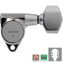 Carregar imagem no visualizador da galeria, NEW Gotoh SG301-07 L3+R3 SMALL BUTTONS Tuners Keys Set w/ screws 3x3 - CHROME