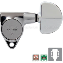 Load image into Gallery viewer, NEW Gotoh SG301-20 Tuners Tuning Keys Dome Vintage Grover Style 3x3 - CHROME