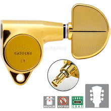 Load image into Gallery viewer, NEW - Gotoh SG301-20 MG Magnum Lock Locking L3+R3 Tuning Grover Style 3x3 - GOLD
