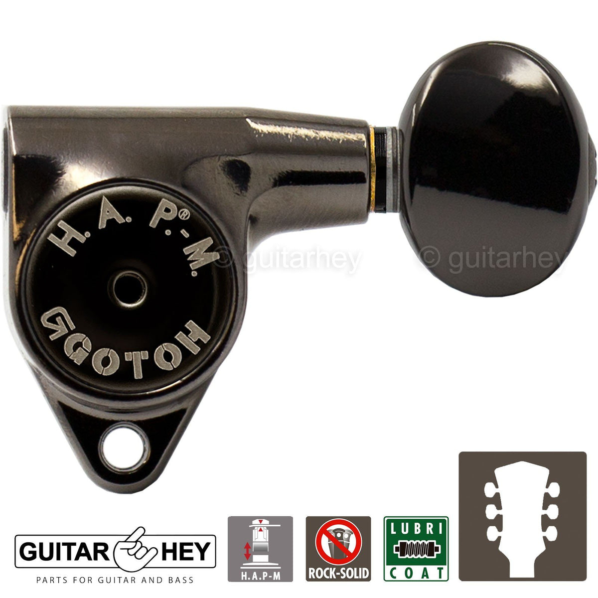 NEW Gotoh SG301-05 HAPM Adjustable Post Height Locking 3x3 - COSMO BLACK