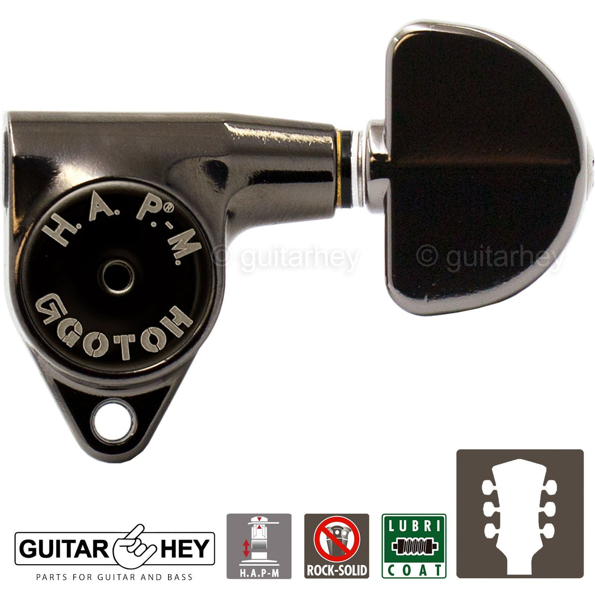 NEW Gotoh SG301-20 HAPM Adjustable Post Height Locking DOME 3x3 - COSMO BLACK
