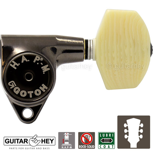 NEW Gotoh SG301-M01 HAPM Adjustable Post Height Locking IVORY 3x3 - COSMO BLACK