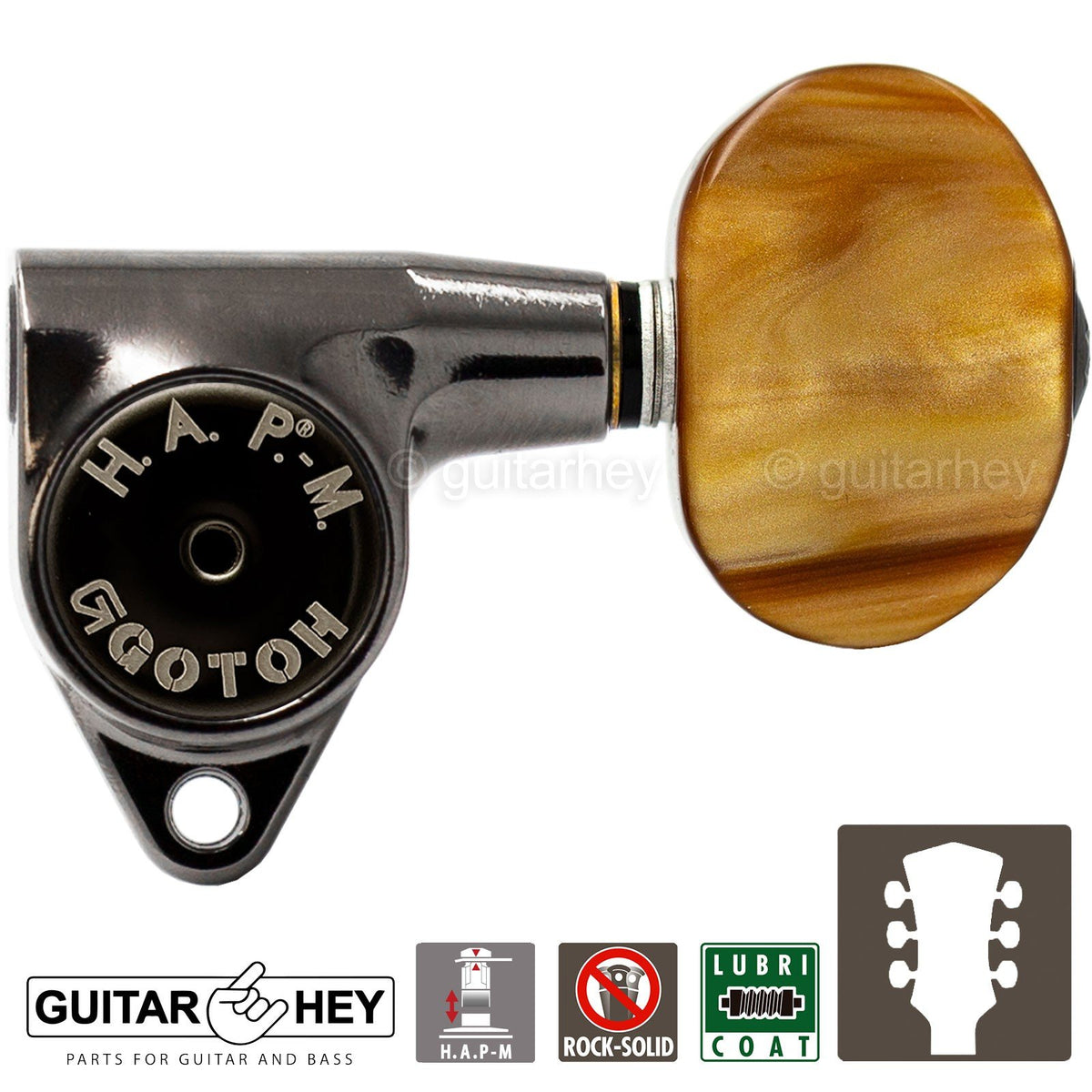 NEW Gotoh SG301-P2 HAPM Adjustable Post Height Locking AMBER 3x3 - COSMO BLACK