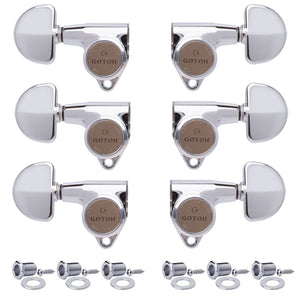 NEW Gotoh SG301-20 MGT Magnum Locking Trad Tuners w/ Dome Buttons 3x3 - CHROME
