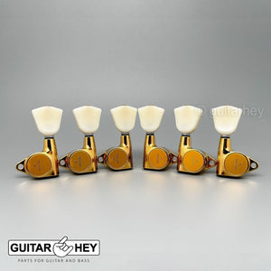 NEW Gotoh SG301-P4N Tuning Keys w/ Keystone Buttons Tuners Set 3x3 - GOLD