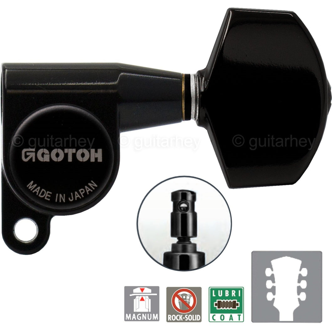 NEW Gotoh SG360-01 MG Magnum Locking L3+R3 w/ LARGE Buttons Set 3x3 - BLACK
