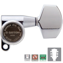 Load image into Gallery viewer, NEW Gotoh SG360-01 MGT Locking Tuners Tuning Keys w/ LARGE Buttons 3x3 - CHROME