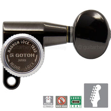 Load image into Gallery viewer, NEW Gotoh SG360-05 MGT 6 In-Line Guitar Tuners Locking MAGNUM LOCK - COSMO BLACK