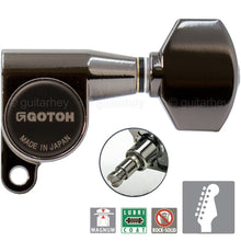 Load image into Gallery viewer, NEW Gotoh SG360-07 MG MAGNUM LOCKING Set 6 in line Right Handed - COSMO BLACK