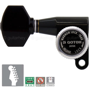 NEW Gotoh SG360-07 MGT 6 In-Line MAGNUM LOCK Locking Mini LEFT-HANDED - BLACK