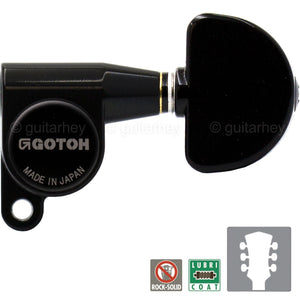 NEW Gotoh SG360-20 Schaller Style Mini Tuning Keys w/ LARGE Buttons 3x3 - BLACK