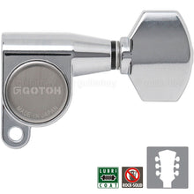 Load image into Gallery viewer, Gotoh SG360-07 Tuners Schaller Style Mini Keys Set L3+R3 w/ screws 3x3 - CHROME