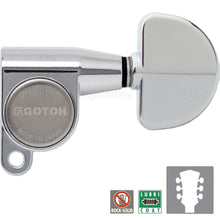 Load image into Gallery viewer, NEW Gotoh SG360-20 Mini Tuners Schaller Style w/ Large Dome Buttons 3x3 - CHROME