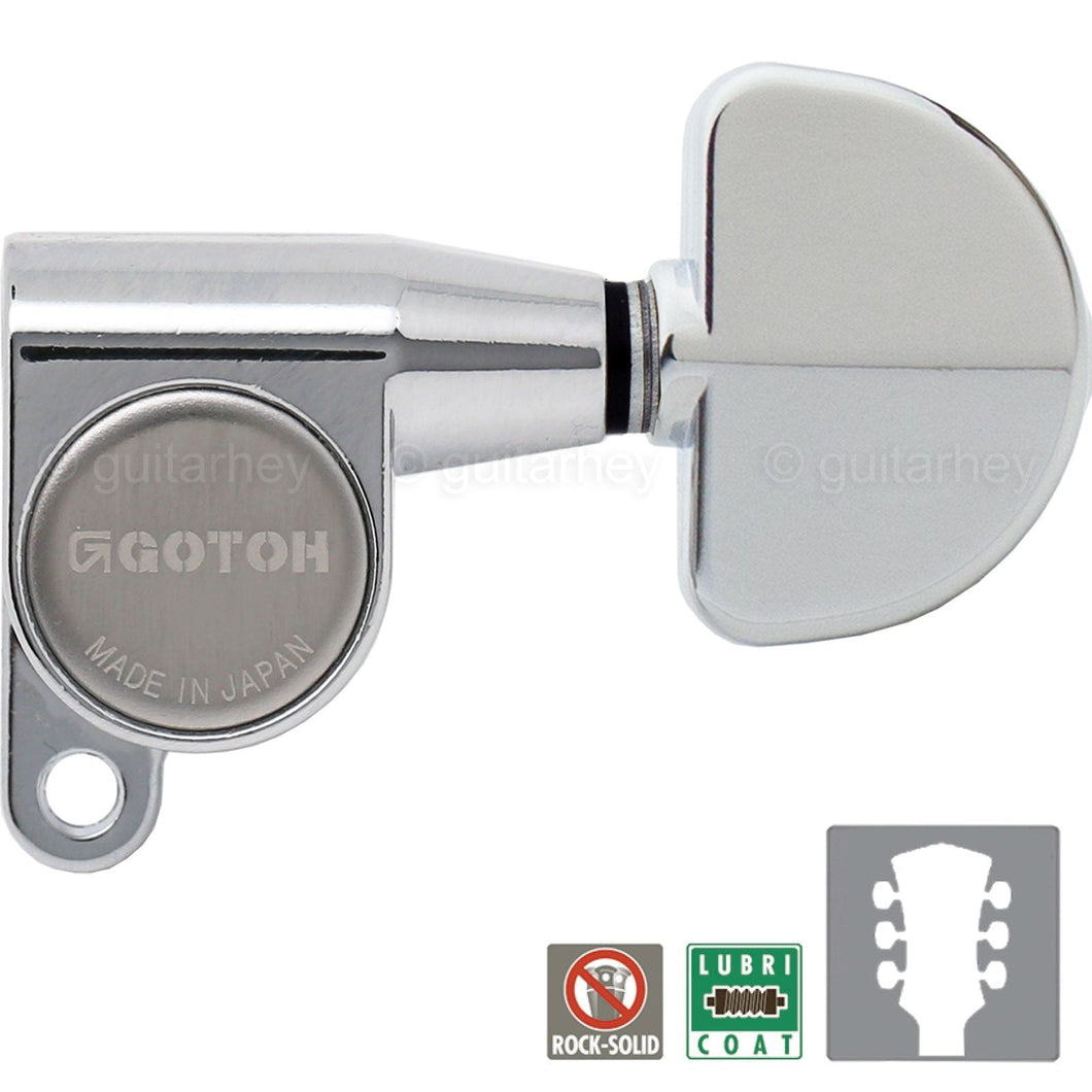NEW Gotoh SG360-20 Mini Tuners Schaller Style w/ Large Dome Buttons 3x3 - CHROME