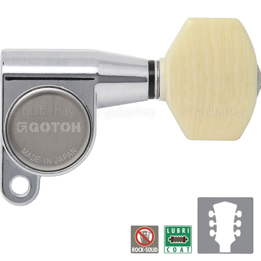 NEW Gotoh SG360-M07 Guitar MINI Tuning keys L3+R3 Set w Screws 3x3 - CHROME