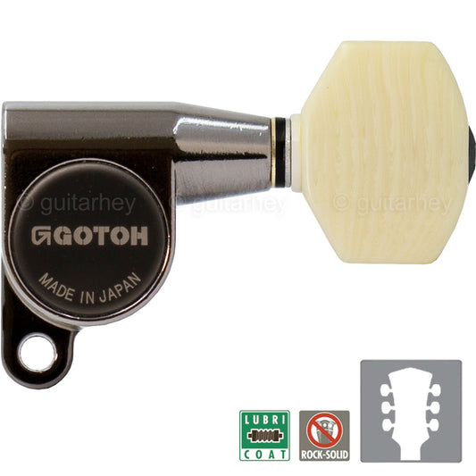 NEW Gotoh SG360-M07 Tuners Schaller Style Mini Keys SET 3x3 - COSMO BLACK