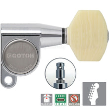 Load image into Gallery viewer, NEW Gotoh SG360-M07 MG Magnum Locking Tuners 6-in-Line Set w/ Screws - CHROME