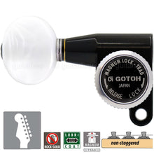 Load image into Gallery viewer, NEW Gotoh SG360-05P1 MGT 6 In-Line Non-Staggered Locking Mini LEFT-HANDED, BLACK